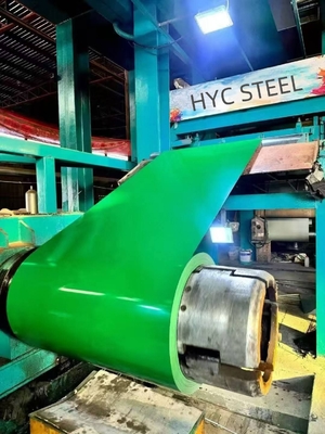 Kleur Staal PPGI 0,09-0,7 Dikte TDC51D Voorgeverfde gegalvaniseerde staalplaten Kleur spoel met sterke anti-corrosieve groene kleur