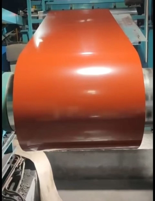 Kleur Staal PPGI 0,09-0,7 Dikte TDC51D Voorgeverfd gegalvaniseerd staal Platen kleur spoel met sterke anti-corrosie Oranje kleur