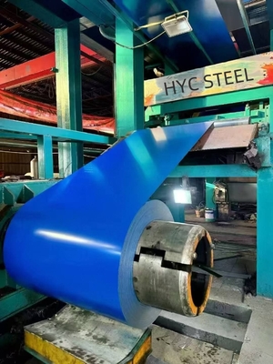 Kleur Staal PPGI 0,09-0,7 Dikte TDC51D Voorgeverfd gegalvaniseerd staal Platen kleur spoel met een sterke anti-corrosieve blauwe kleur