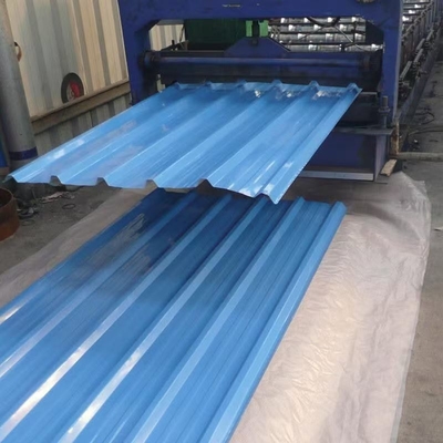 PPGI 0.09-0.7Dikte Voorgeverfde gegalvaniseerde staalplaten Kleur spoel Blauwe kleur